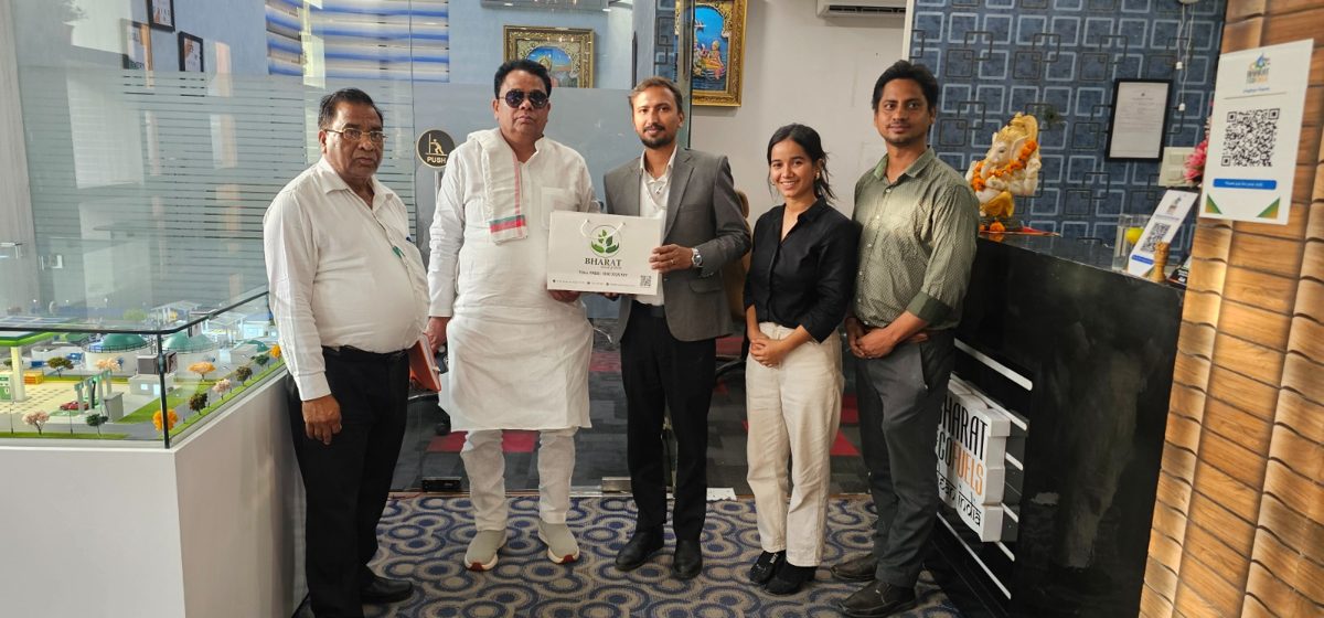 Clients with the Bharat Energreen team at the office